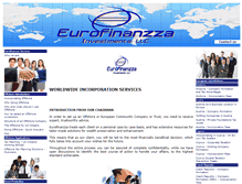 Tablet Screenshot of eurofinanzza.com